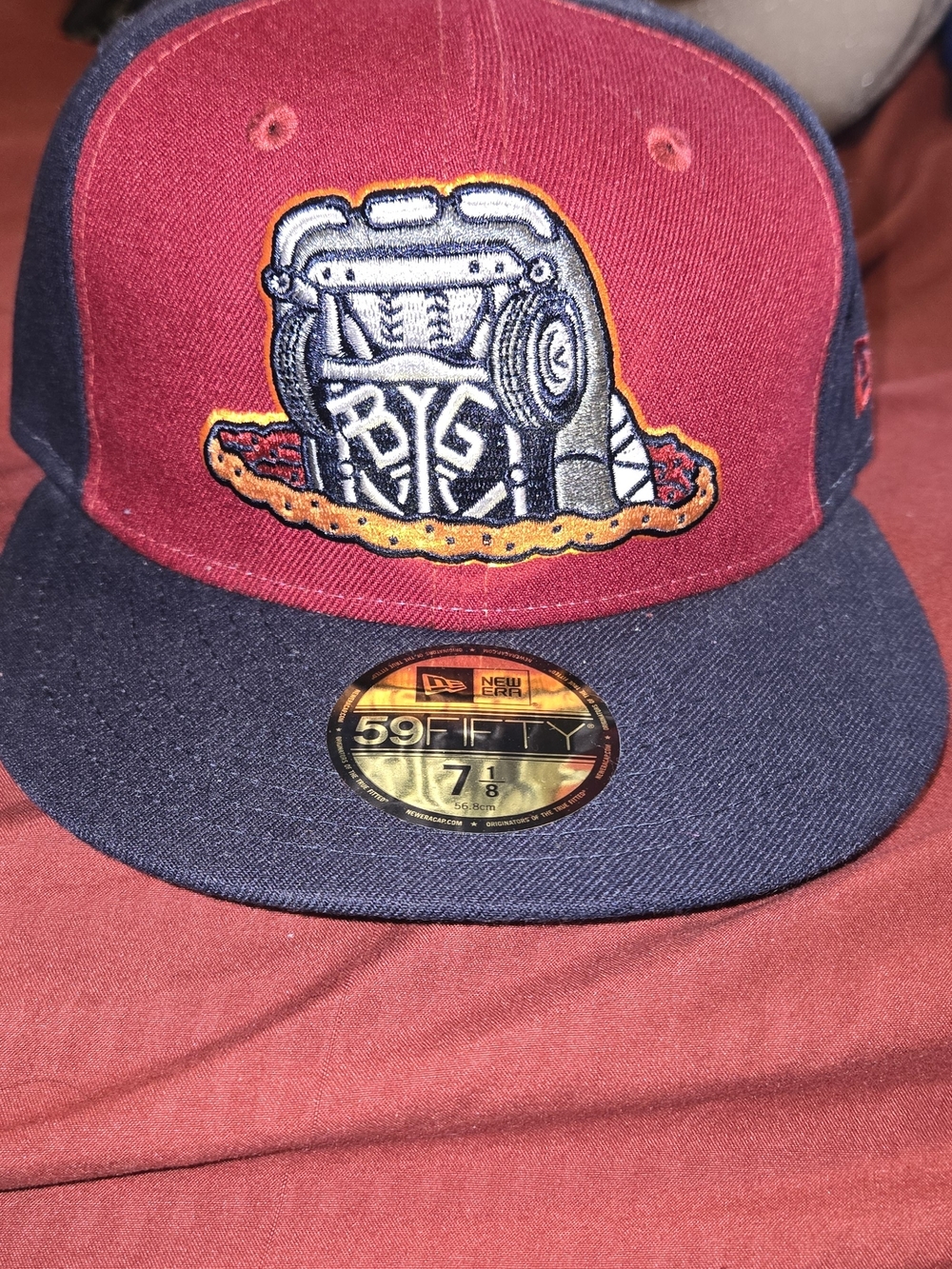 New Era 59FIFTY Two-Tone Red & Navy Snapback Hat